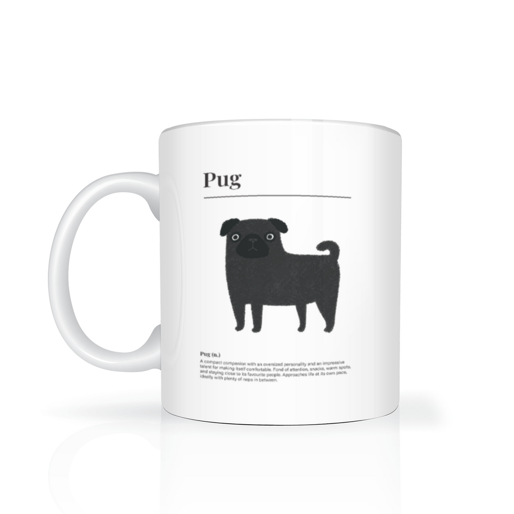 Black Pug Definition Mug