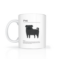 Black Pug Definition Mug