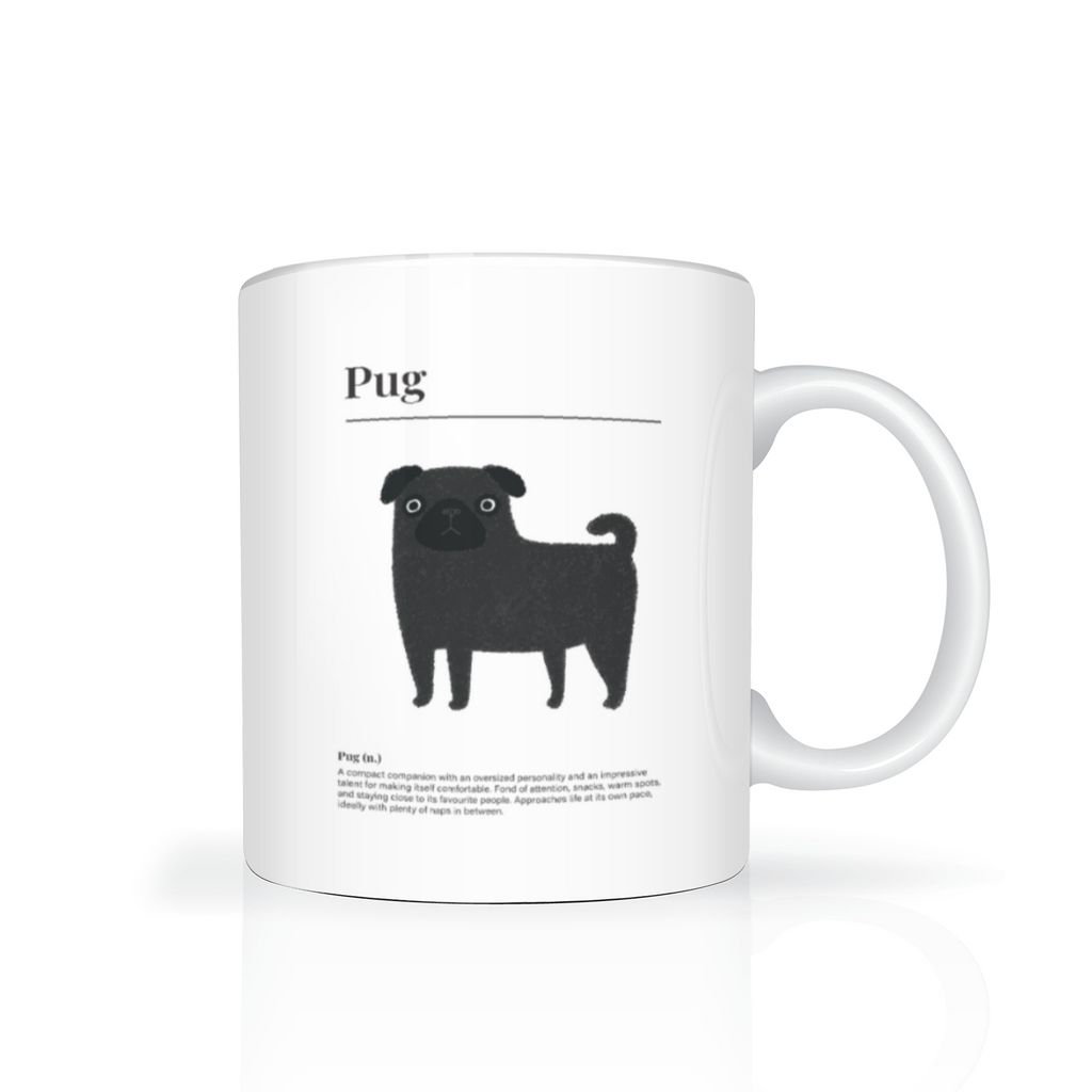 Black Pug Definition Mug